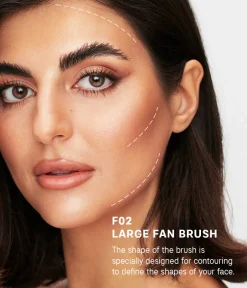 CAIA Cosmetics Sminkborstar|Highlighter<LARGE FAN BRUSH F02